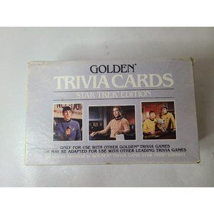 Vintage‎ 1985 Golden Trivia Cards Game Star Trek Edition Plastic Card Holder
